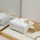 Dior Patent Cannage Mini Lady Dior White [Budget Edition]