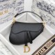 CHRISTIAN DIOR Shoulder Bags SADDLE BAG Black Grained Calfskin [Budget Edition]