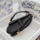 CHRISTIAN DIOR Shoulder Bags SADDLE BAG Black Grained Calfskin [Budget Edition]