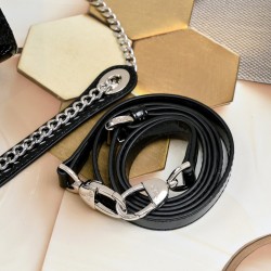 Dior Patent Cannage Mini Lady Dior Black in Sliver Hardware [Budget Edition]