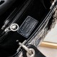Dior Patent Cannage Mini Lady Dior Black in Sliver Hardware [Budget Edition]