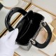 Dior Patent Cannage Mini Lady Dior Black in Sliver Hardware [Budget Edition]