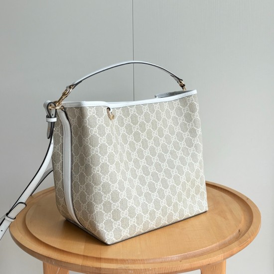 Gucci Emblem bucket bag Off white- Medium [Budget Edition]