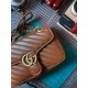 GUCCI GG Marmont Quilted Shoulder Bag – Caramel Brown
