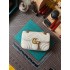 GUCCI GG Marmont Shoulder Bag – White Quilted