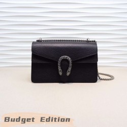 Gucci DIONYSUS Black Leather Small Shoulder Bag [Budget Edition]