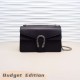 Gucci DIONYSUS Black Leather Small Shoulder Bag [Budget Edition]