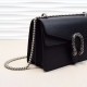 Gucci DIONYSUS Black Leather Small Shoulder Bag [Budget Edition]