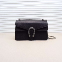Gucci DIONYSUS Black Leather Small Shoulder Bag