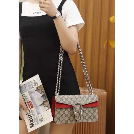 Gucci DIONYSUS GG Shoulder Bag Red
