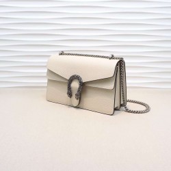 Gucci DIONYSUS White Leather Small Shoulder Bag