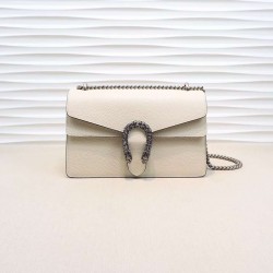 Gucci DIONYSUS White Leather Small Shoulder Bag