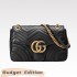 Gucci GG Marmont Small Shoulder Bag Black [Budget Edition]