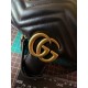 GUCCI GG Marmont Chain Shoulder Bag – Black Quilted