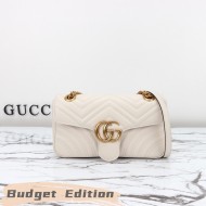 Gucci Marmont Small Shoulder Bag  white [Budget Edition]