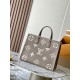 LV Monogram Canvas Onthego MM Dove Gray [Budget Edition]