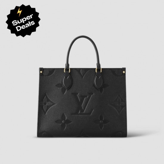 LV Monogram Canvas Onthego MM Black