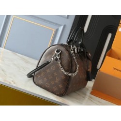 LV Monogram Speedy Soft 30 Boho Black Handbag [Budget Edition]