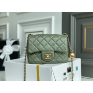 CC Classic Mini Flap Bag Olive Green