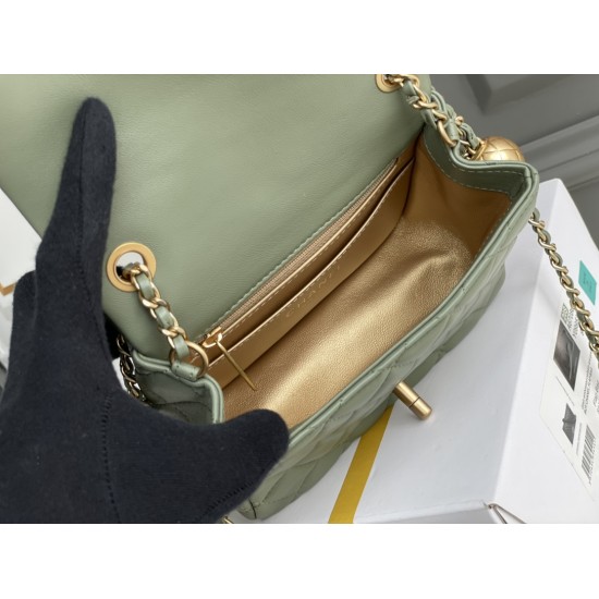CC Classic Mini Flap Bag Olive Green