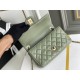 CC Classic Big Mini Flap Bag Olive Green