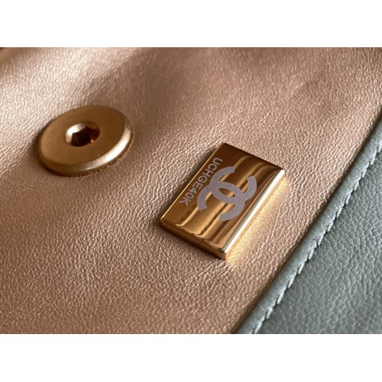 CC Classic Big Mini Flap Bag Olive Green