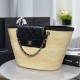 CHANEL Large Tote - Braided Straw Black