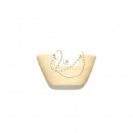CHANEL Large Tote- Braided Straw White