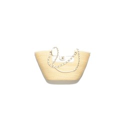 CHANEL Large Tote- Braided Straw White
