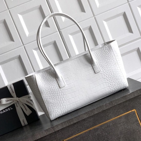 CHANEL Small Tote - White