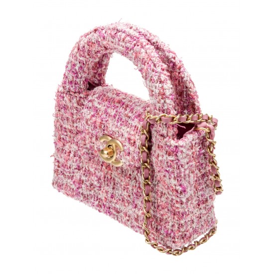Chanel 2024 Tweed Nano Shopper