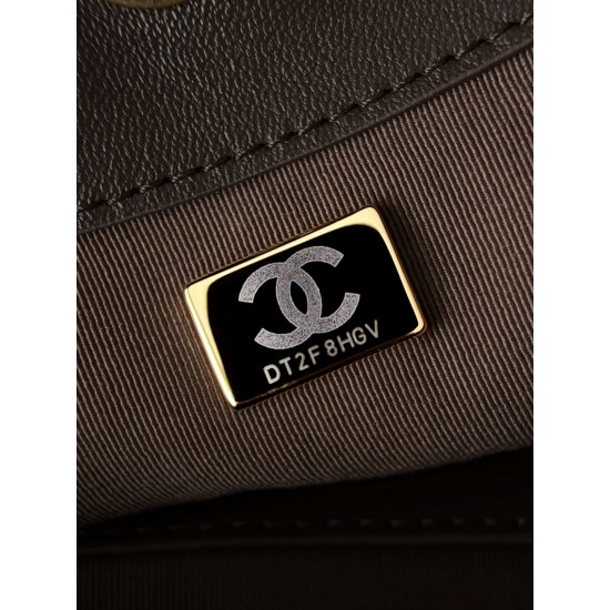 Chanel 2026C Small Hippie Hobo Bag - Chocolate Suede & Leather Handle