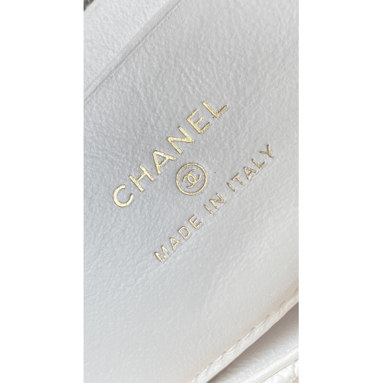 Chanel 24K Coco Handle Nano Bag – White Caviar with Champagne Gold Hardware Chanel 24K Coco Handle Nano Bag – White Caviar with Champagne Gold Hardware