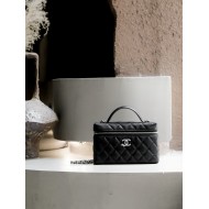 Chanel 25B Star Diamond Buckle LP Box Bag – Black Caviar with Silver Hardware