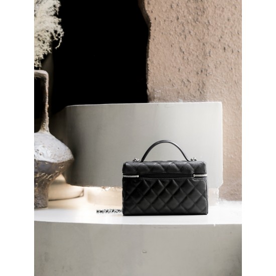 Chanel 25B Star Diamond Buckle LP Box Bag – Black Caviar with Silver Hardware Chanel 25B Star Diamond Buckle LP Box Bag – Black Caviar with Silver Hardware