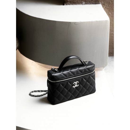 Chanel 25B Star Diamond Buckle LP Box Bag – Black Caviar with Silver Hardware Chanel 25B Star Diamond Buckle LP Box Bag – Black Caviar with Silver Hardware