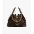 Chanel 25K Deep Brown Suede Hobo Bag | Small 25Bag