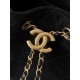 Chanel 25K Black Suede Hobo Bag | Small 25Bag