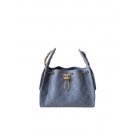 Chanel 25K Blue Suede Hobo Bag | Small 25Bag