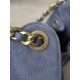 Chanel 25K Blue Suede Hobo Bag | Small 25Bag