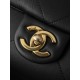 Chanel 25K Hippie Hobo Bag - Oversized Quilted Black Leather with Chunky Aged Gold Chain