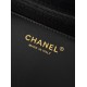 Chanel 25K Hippie Hobo Bag - Oversized Quilted Black Leather with Chunky Aged Gold Chain