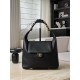 Chanel 25K Hippie Hobo Bag - Oversized Quilted Black Leather with Chunky Aged Gold Chain