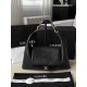 Chanel 25K Horizontal Hippie Bag - Oversized Quilted Black Leather