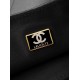 Chanel 25K Horizontal Hippie Bag - Oversized Quilted Black Leather