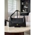 Chanel 25K Horizontal Hippie Bag - Oversized Quilted Black Leather