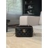 Chanel 25S Vanity Case with Double Golden Ball - Quilted Black Leather with Mirror