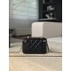 Chanel 25S Vanity Case with Double Golden Ball - Quilted Black Leather with Mirror
