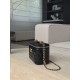 Chanel 25S Vanity Case with Double Golden Ball - Quilted Black Leather with Mirror
