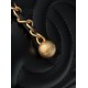Chanel 25S Vanity Case with Double Golden Ball - Quilted Black Leather with Mirror